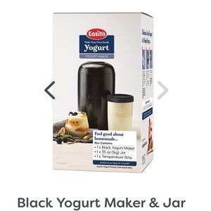 EasiYo Black Yogurt Maker with Jar
